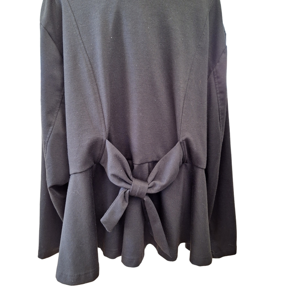 Torrid Disney Collection Minnie Mouse Black Peplum Moto Knit Jacket Plus Sz5 5X - Picture 8 of 11